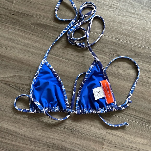 La Double J Triangle Bikini Top Conchiglie in Lycra - Picture 4 of 6